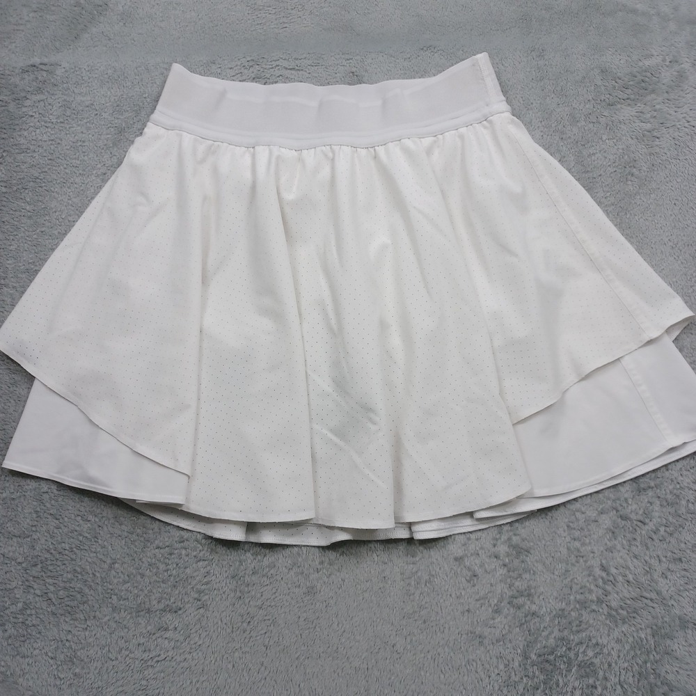 Lululemon Skirt Womens 4 White Skort Court Rival Pocket Preppy Casual